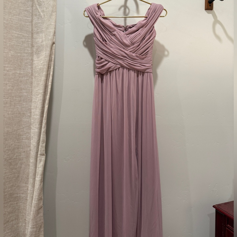 David’s Bridal Mauve Dress Size 0